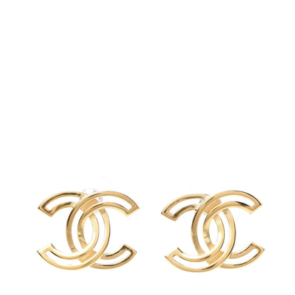 Chanel Metal Obazine CC Earrings Gold 1 of 5