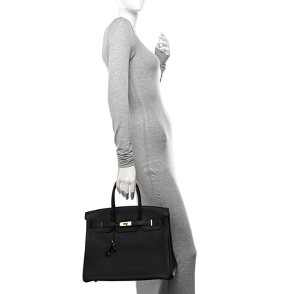 Hermes Togo Birkin 35 Black 2 of 10
