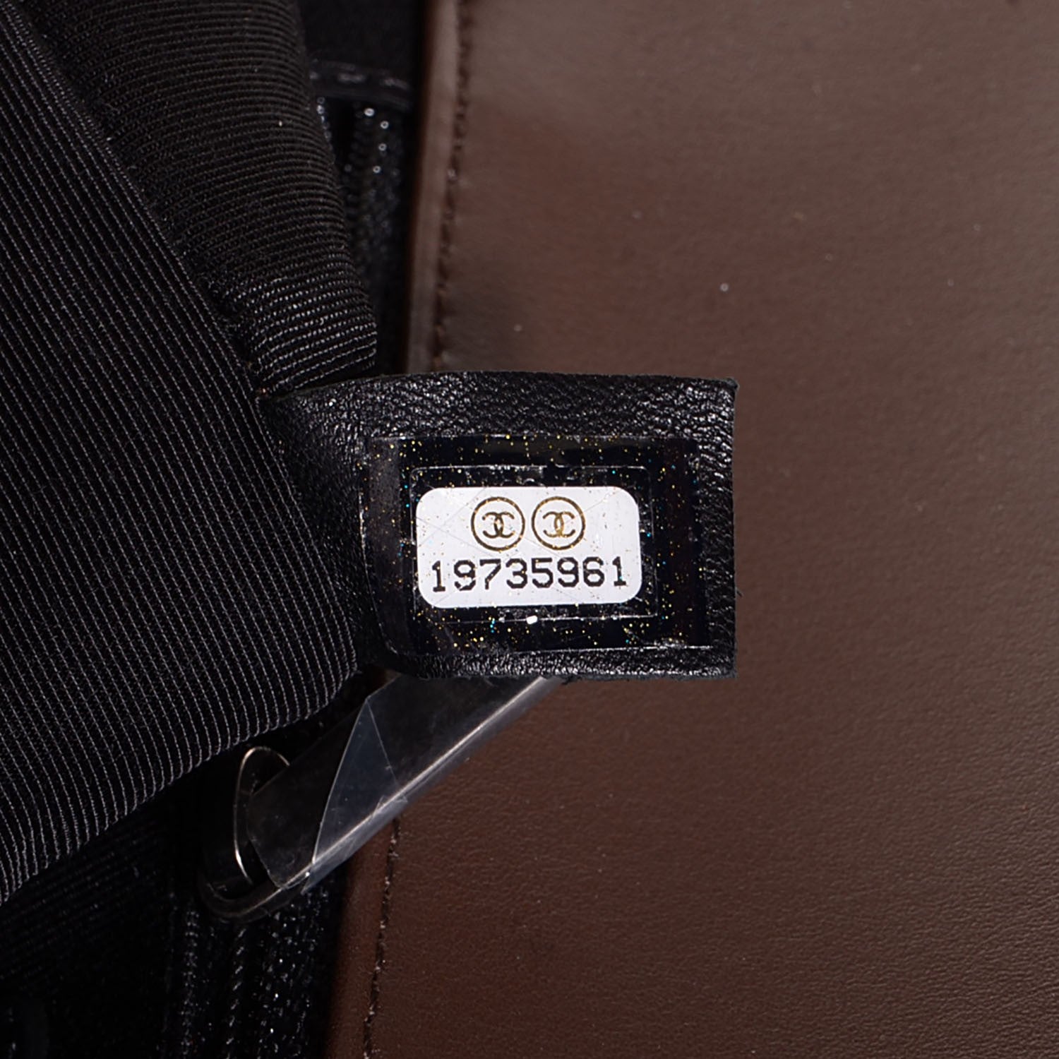 Chanel Faded Calfskin Studded Large Boy Flap Brown Beige 8 of 9