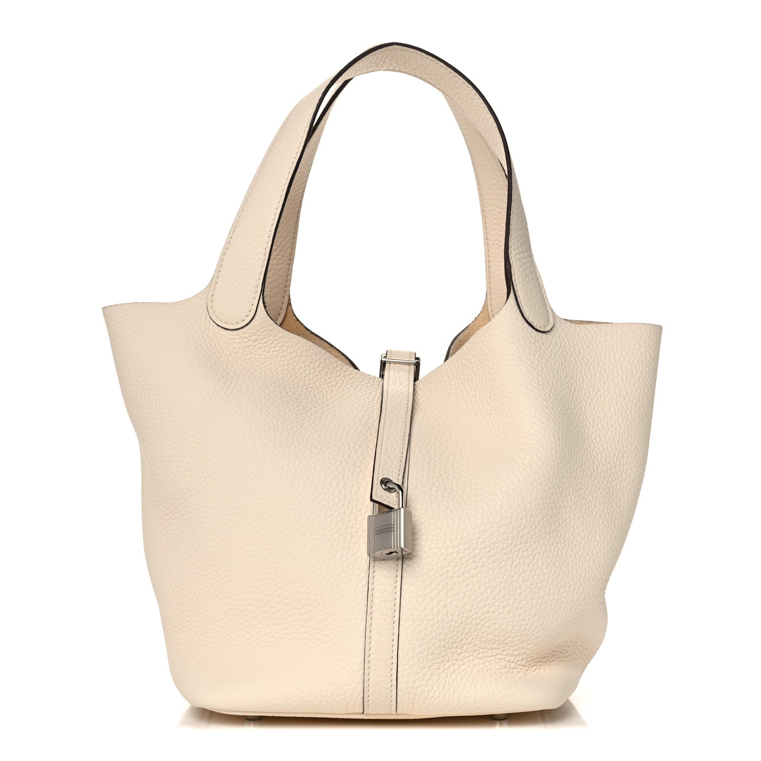 Hermes Taurillon Clemence Picotin Lock 22 MM Nata 1 of 9