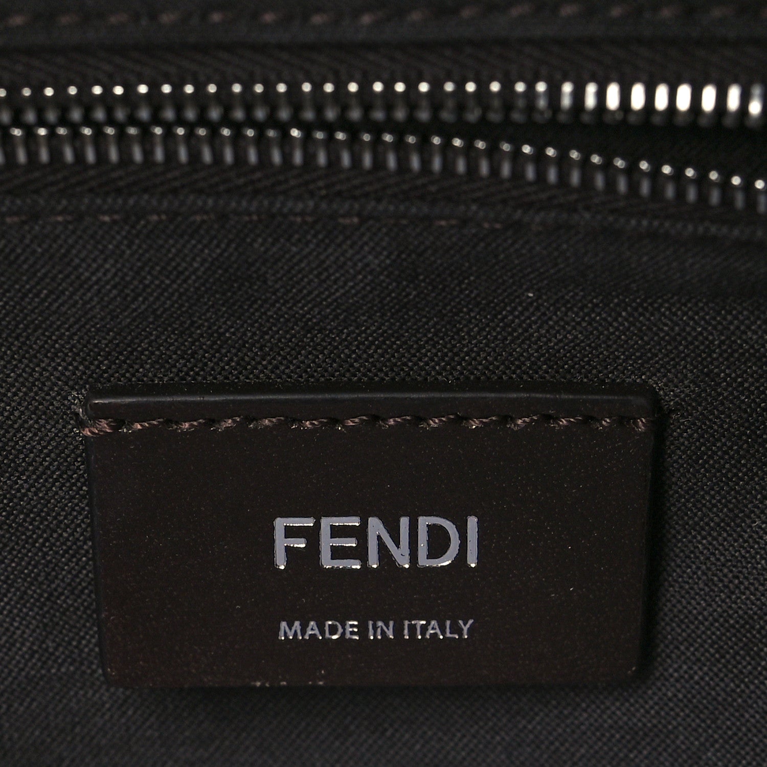 Fendi Glazed Fabric Vitello King FF 1974 Diagonal Belt Bag Tobacco Moro Cuoio 6 of 10