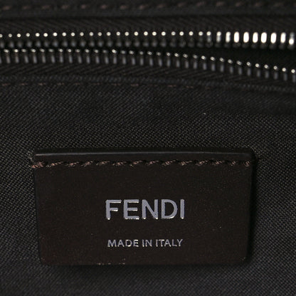 Fendi Glazed Fabric Vitello King FF 1974 Diagonal Belt Bag Tobacco Moro Cuoio 6 of 10