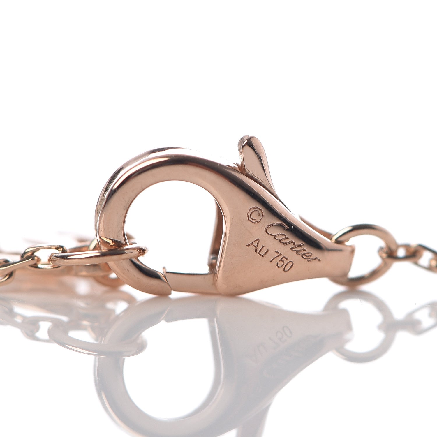 Cartier 18K Pink Gold Diamond XS D'Amour Bracelet 4 of 5