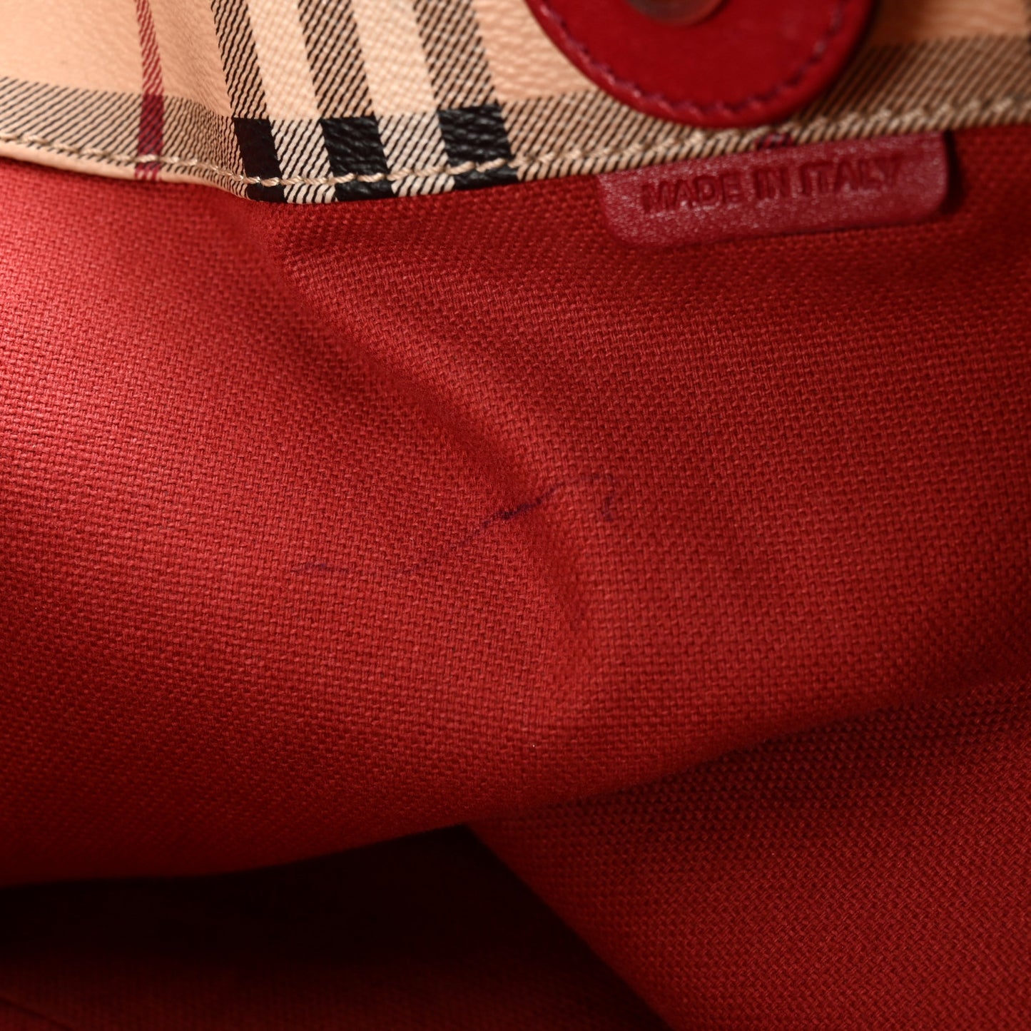 Haymarket Check Small Canterbury Tote Red