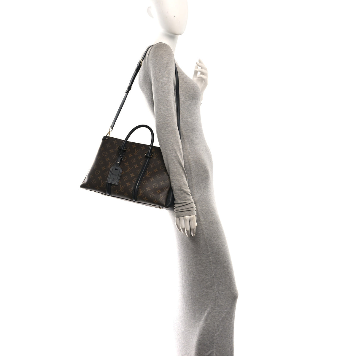 Louis Vuitton Monogram Soufflot MM Black 2 of 9