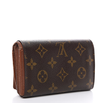 Louis Vuitton Monogram Porte-Monnaie Tresor Wallet 2 of 12