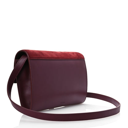 The Row Calfskin Suede Laurie Crosbody Syram Red Chianti 3 of 12