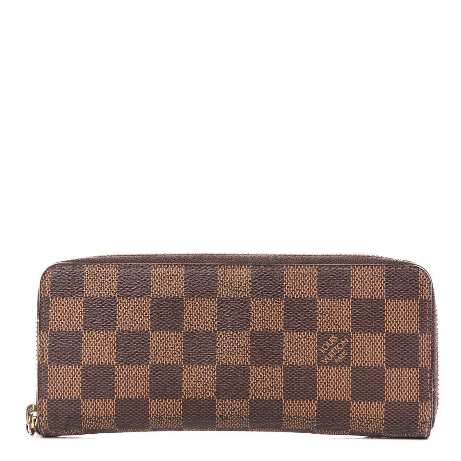 Louis Vuitton Damier Ebene Clemence Wallet Cherry 1 of 10