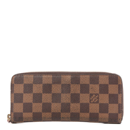 Louis Vuitton Damier Ebene Clemence Wallet Cherry 1 of 10