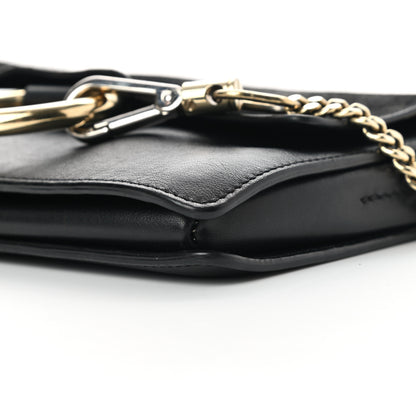 Chloe Suede Calfskin Small Faye Shoulder Bag Black 10 of 14