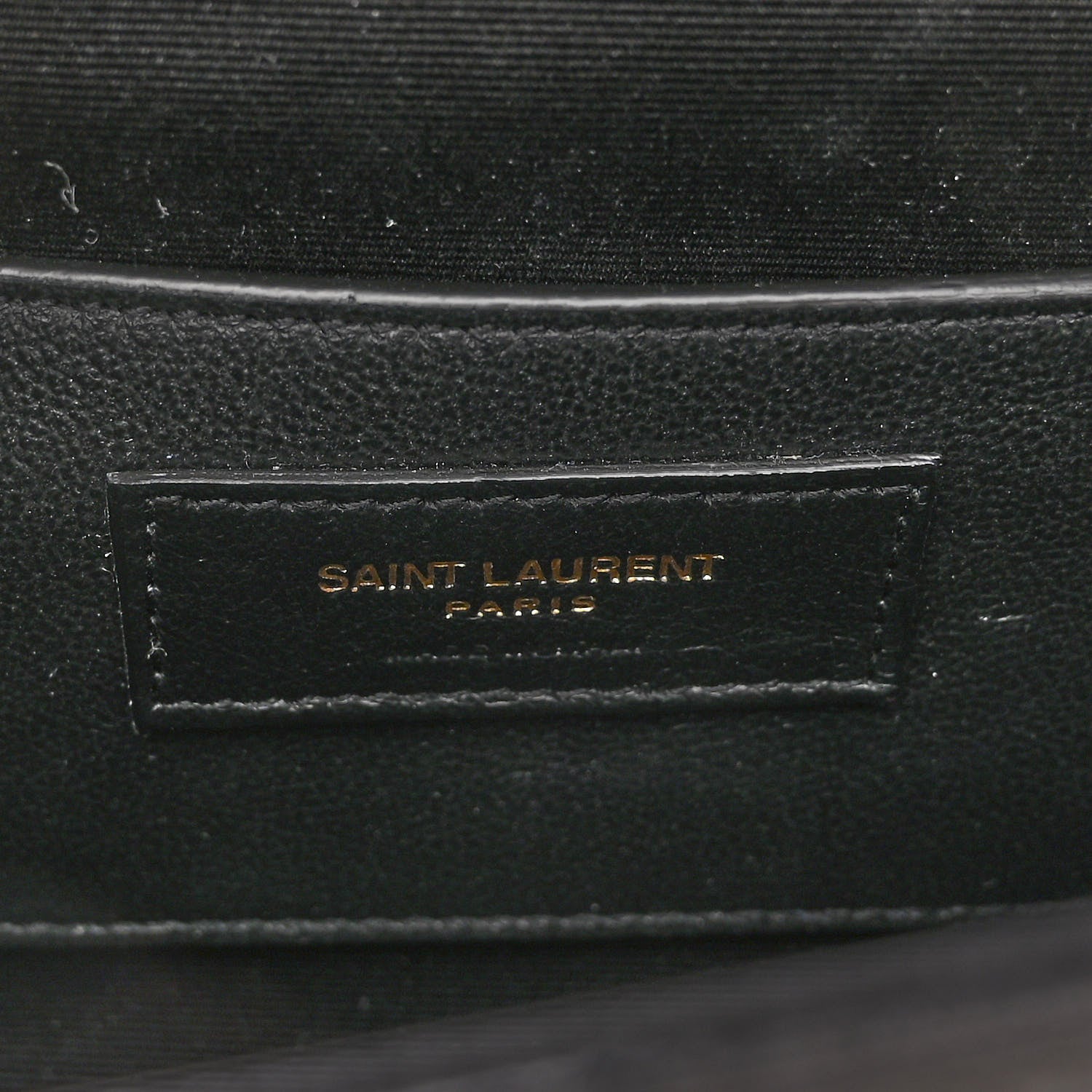 Saint Laurent Lambskin Mixed Matelasse Triquilt Small Monogram Satchel Black 6 of 9