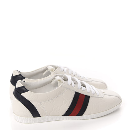 Gucci Guccissima Womens Web Sneakers 36.5 White 4 of 10