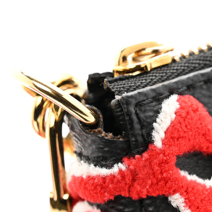 Louis Vuitton X UF Tufted Monogram Pochette Accessories Black Red 12 of 12