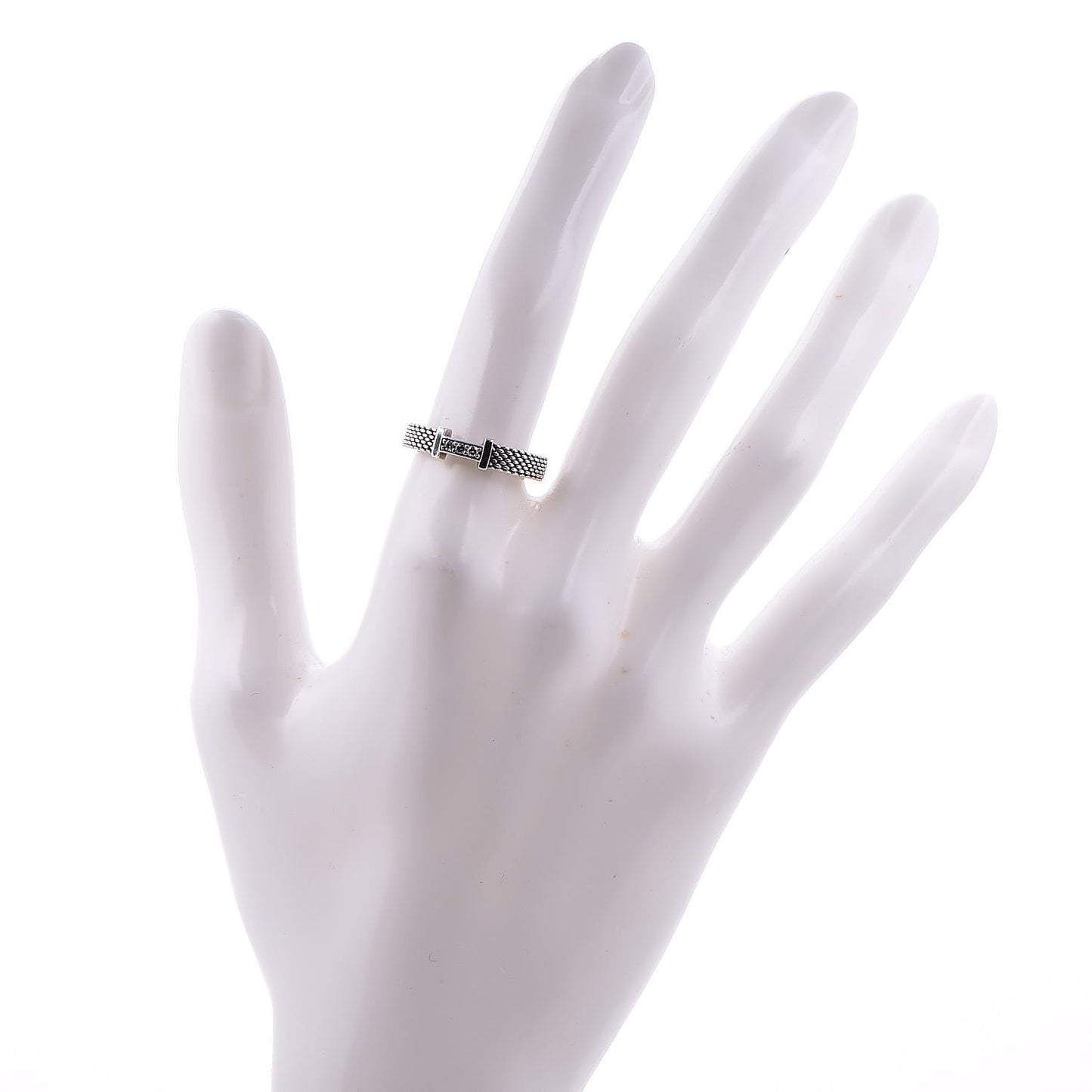 Sterling Silver Diamond Narrow Somerset Ring 52 6