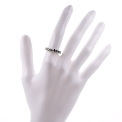Tiffany Sterling Silver Diamond Narrow Somerset Ring 52 6 2 of 6