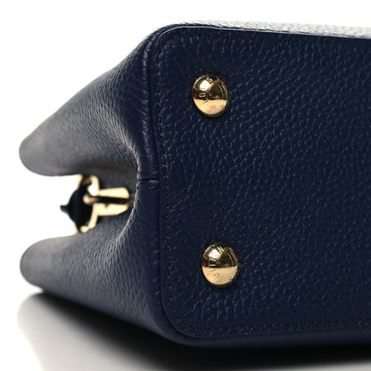 Louis Vuitton Taurillon Blossom Chain Capucines MM French Blue 9 of 10