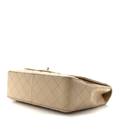 Chanel Caviar Quilted Jumbo Single Flap Beige Clair 10 of 12