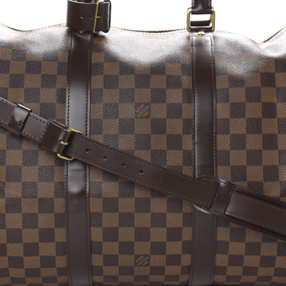 Louis Vuitton Damier Ebene Keepall Bandouliere 55 9 of 9