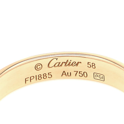 Cartier 18K Yellow Gold 3.5mm LOVE Wedding Band Ring 58 8.25 4 of 5