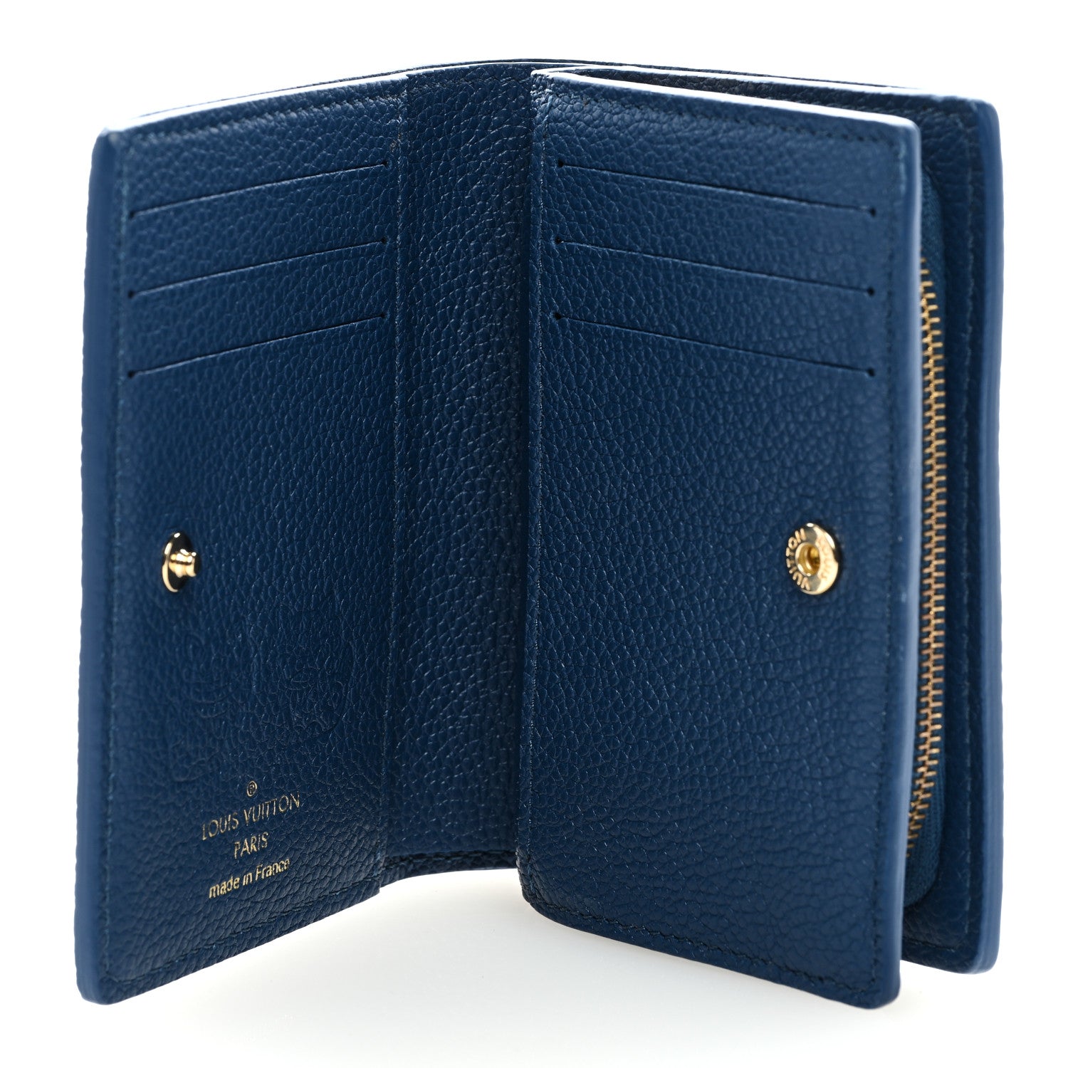 Louis Vuitton Empreinte Monogram Giant LV By The Pool Clea Wallet Gradient Blue 5 of 6