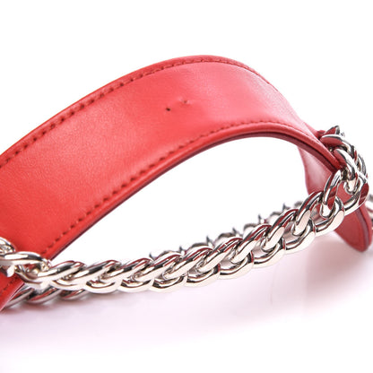 Prada Soft Calfskin Diagramme Crossbody Bag Rosso 8 of 8