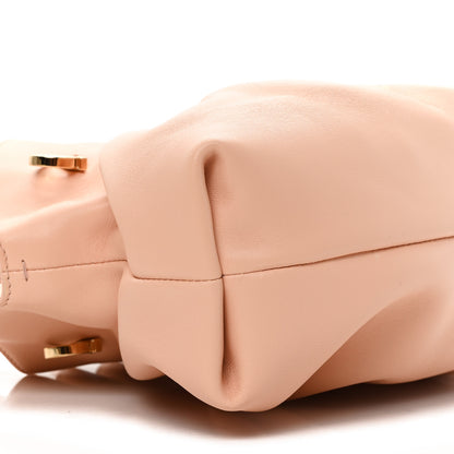 Salvatore Ferragamo Lambskin Small Dumpling Soft Bag Pink 9 of 10