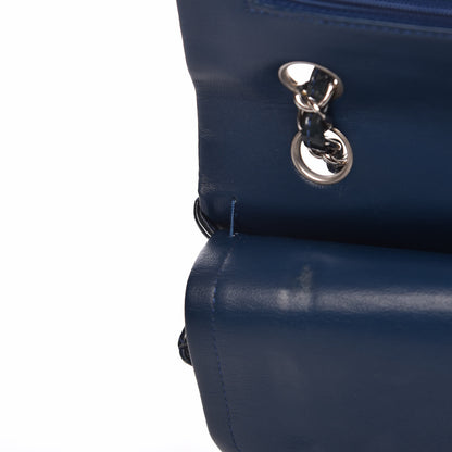 Chanel Patent Quilted Medium Double Flap Navy 12 of 17