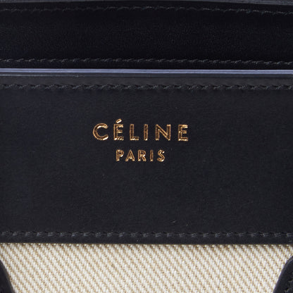 Celine Canvas Smooth Calfskin Micro Tri-Color Luggage Carmin 7 of 9