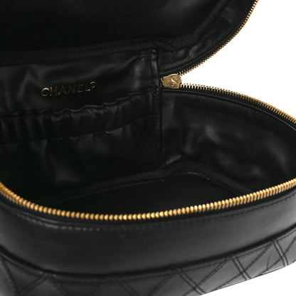 Chanel Lambskin Vanity Cosmetic Case Black 5 of 11