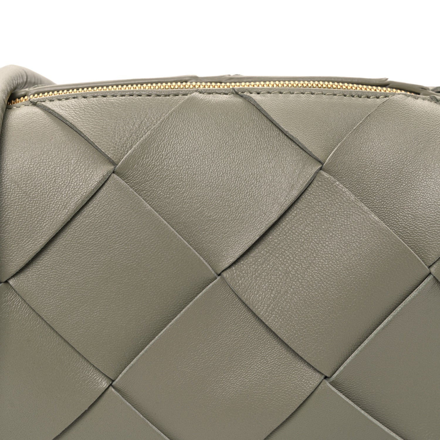 Bottega Veneta Lambskin Maxi Intreccio Small Cassette Camera Bag Travertine 7 of 9