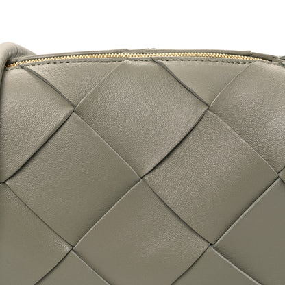 Bottega Veneta Lambskin Maxi Intreccio Small Cassette Camera Bag Travertine 7 of 9
