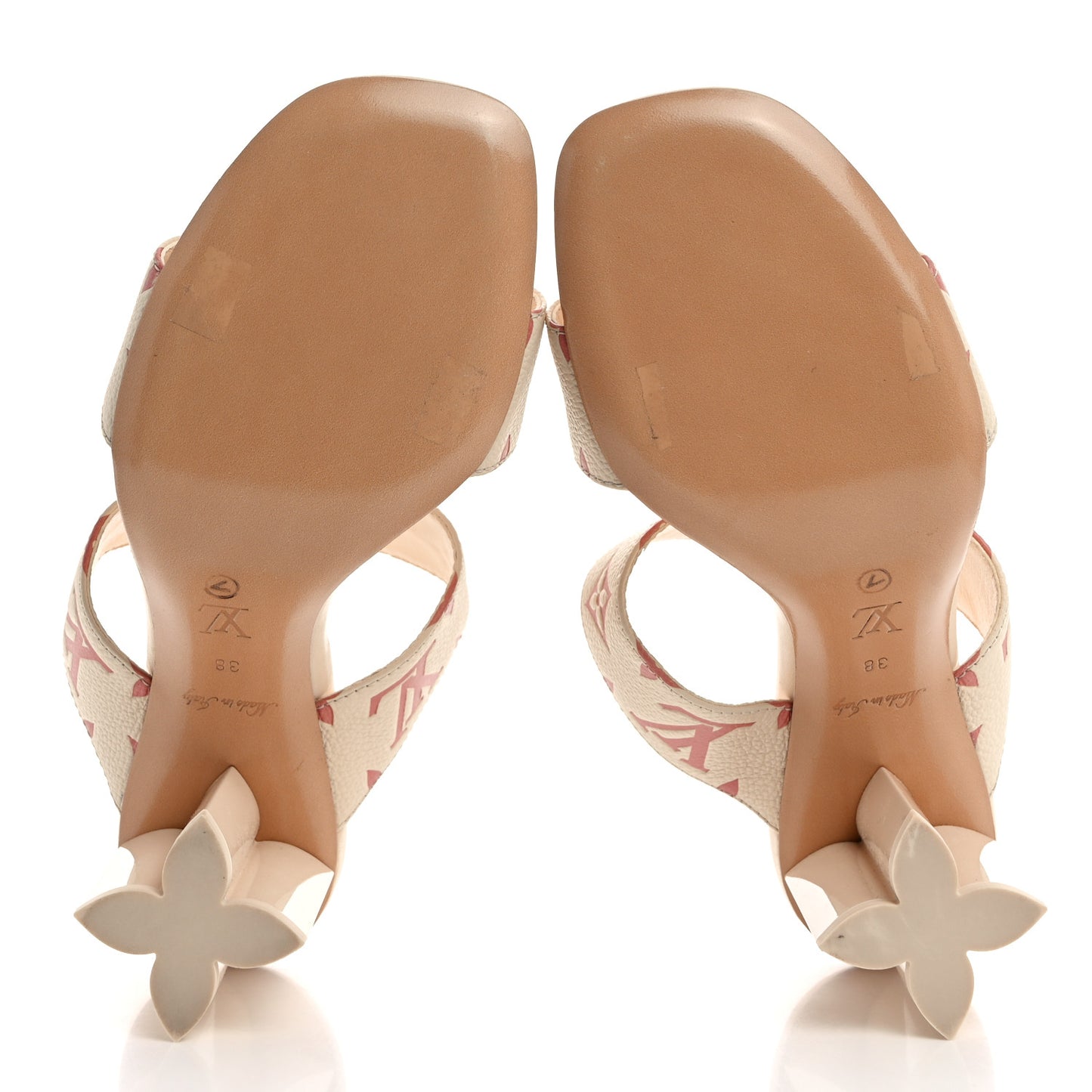 Calfskin Empreinte Silhouette Mules 38 Beige