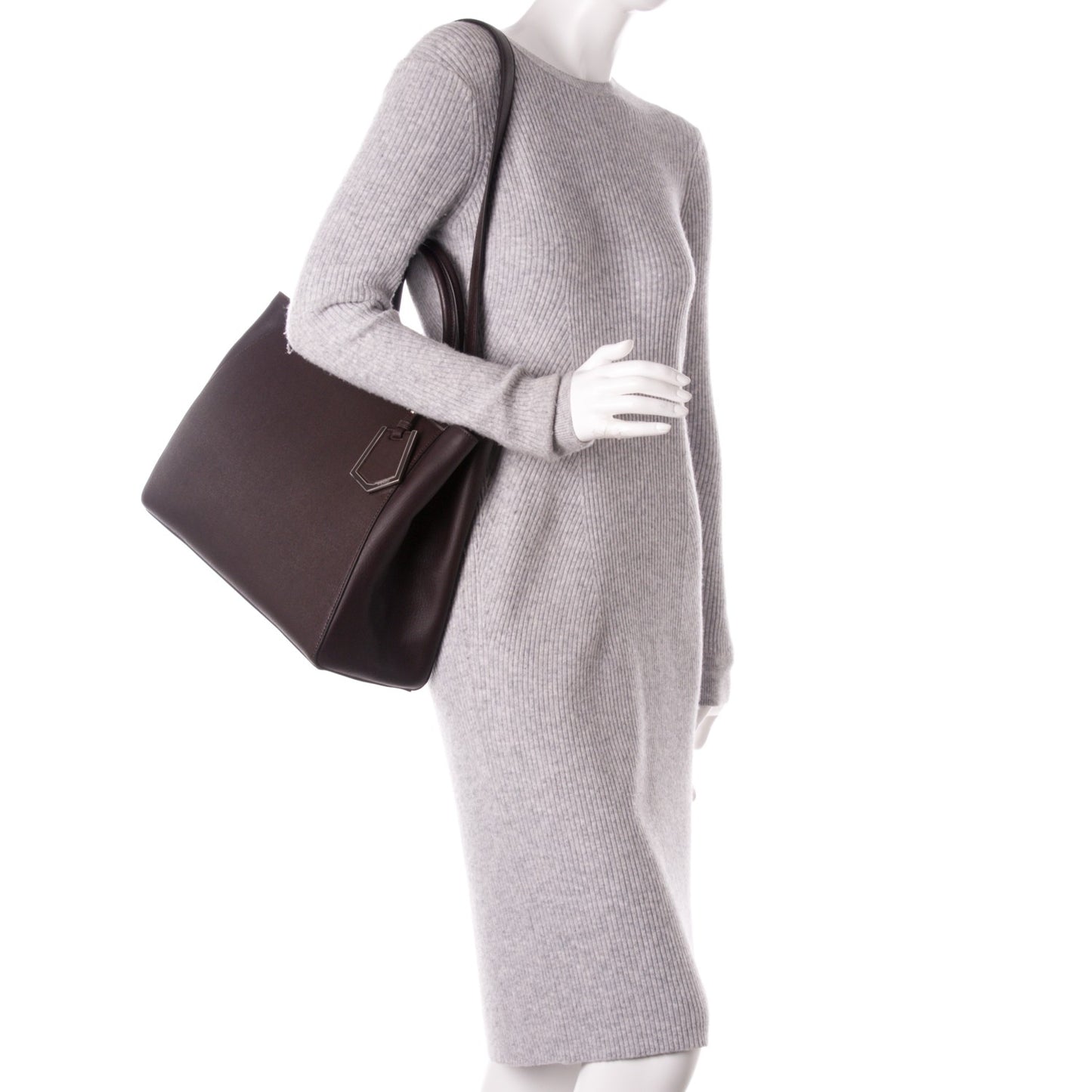 Vitello Elite Regular 2Jours Tote Caffe Noir