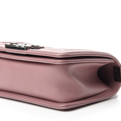 Chanel Calfskin Double Stitch Small Boy Flap Light Purple 8 of 12