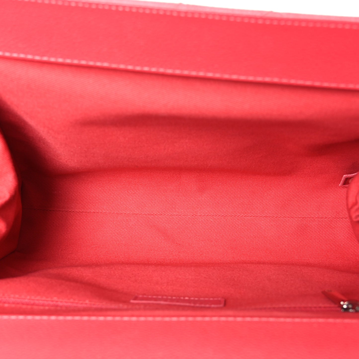 Caviar Quilted CC Large Clutch Coral