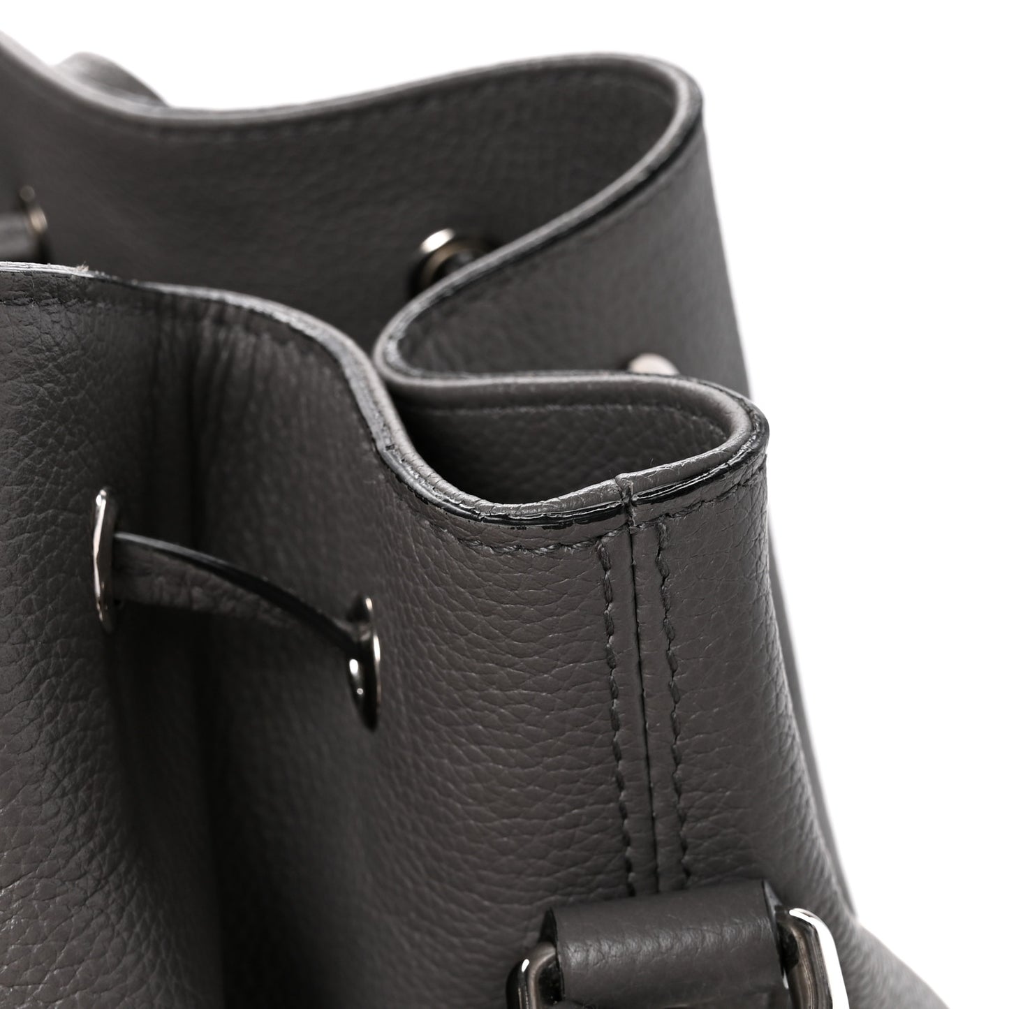 Calfskin Bucket Bag Grey