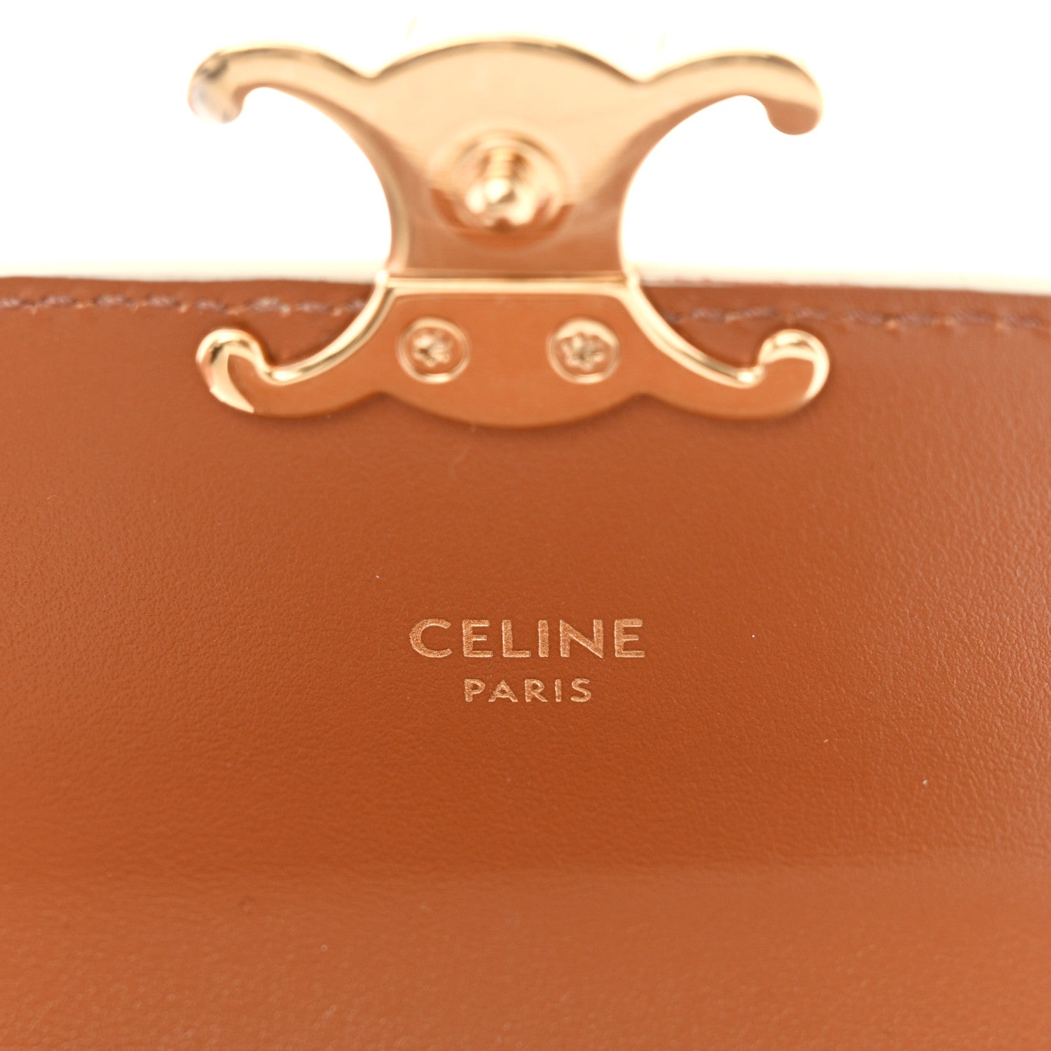 Celine Triomphe Canvas Small Triomphe Wallet White 7 of 10