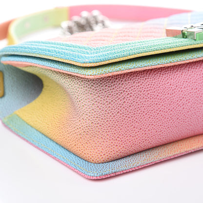 Chanel Caviar Quilted Medium Cuba Rainbow Boy Flap Multicolor 9 of 12