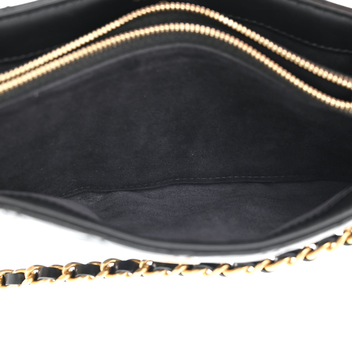 Aged Calfskin Lucky Charms 2.55 Reissue Mini Clutch With Chain Black