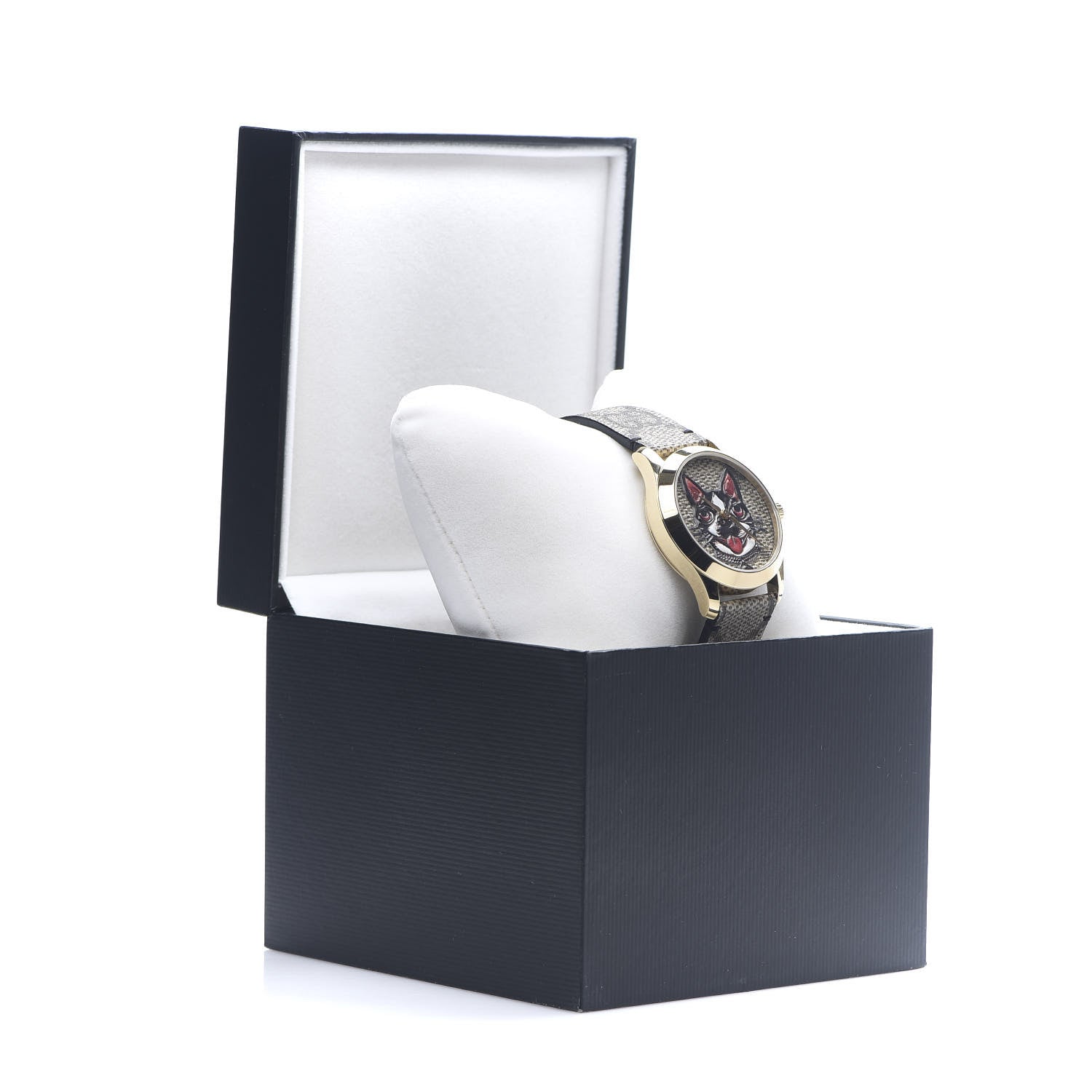 Gucci Stainless Steel Canvas 38mm G-Timeless GG Supreme Bosco Quartz Watch Brown 5 of 5