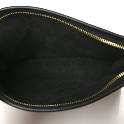 Louis Vuitton Raffia Calfskin Monogram Giant Pouch 5 of 6