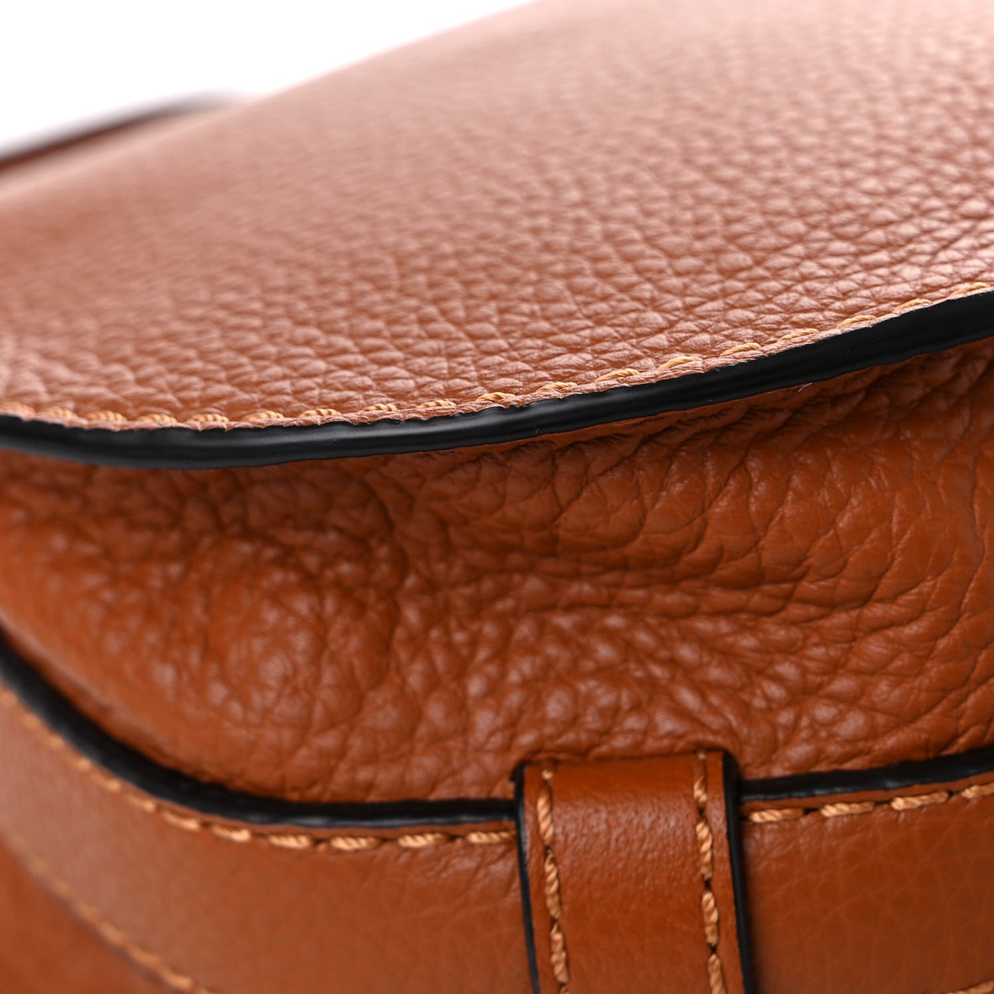 Calfskin Mini Marcie Round Crossbody Bag Tan