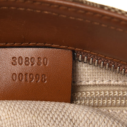 Gucci Monogram Large Flat Messenger Bag Brown 7 of 13