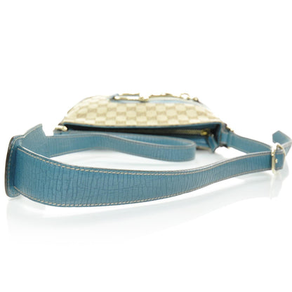Gucci Monogram Hasler Messenger Bag Blue 6 of 10