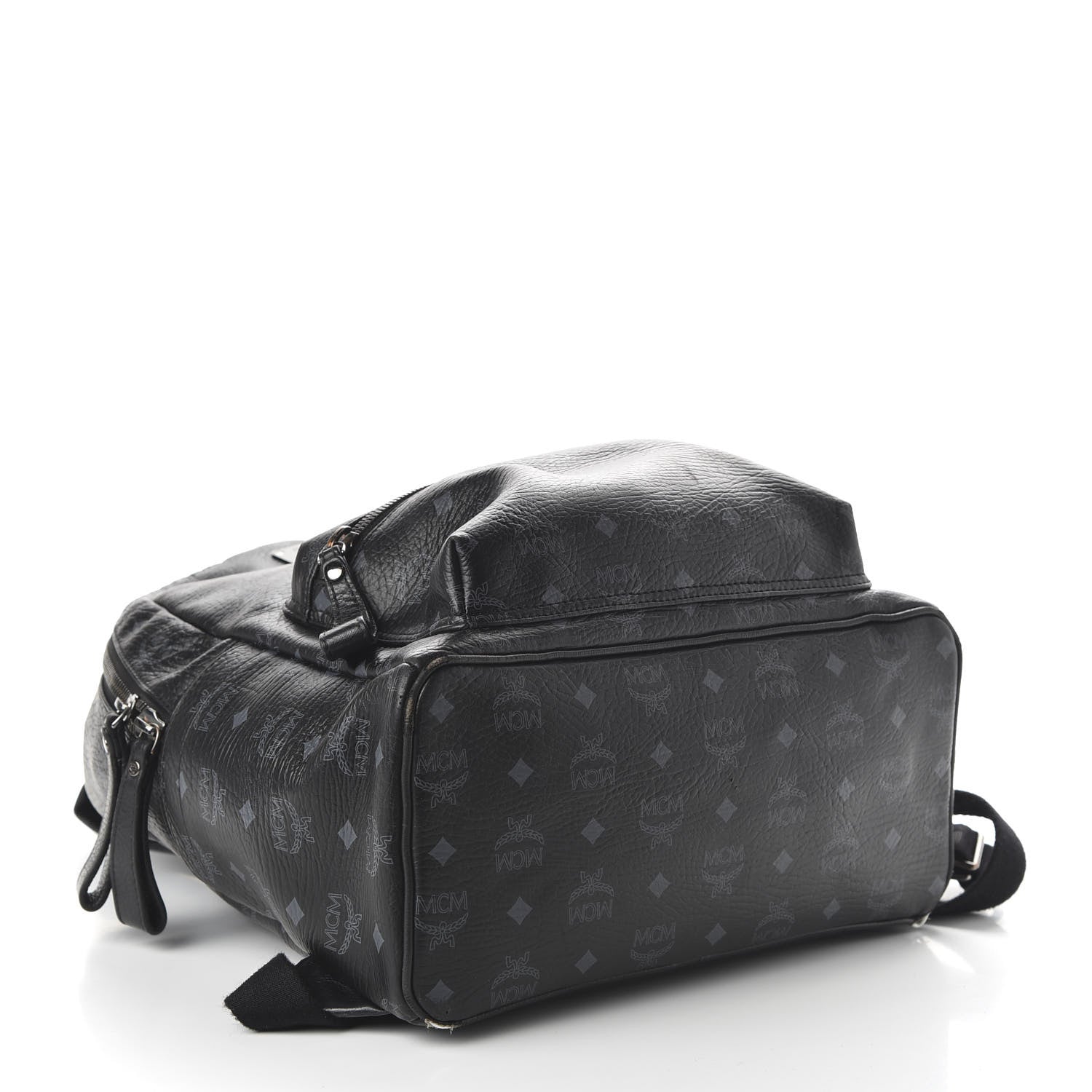 MCM Visetos Medium Stark Backpack Black 3 of 8