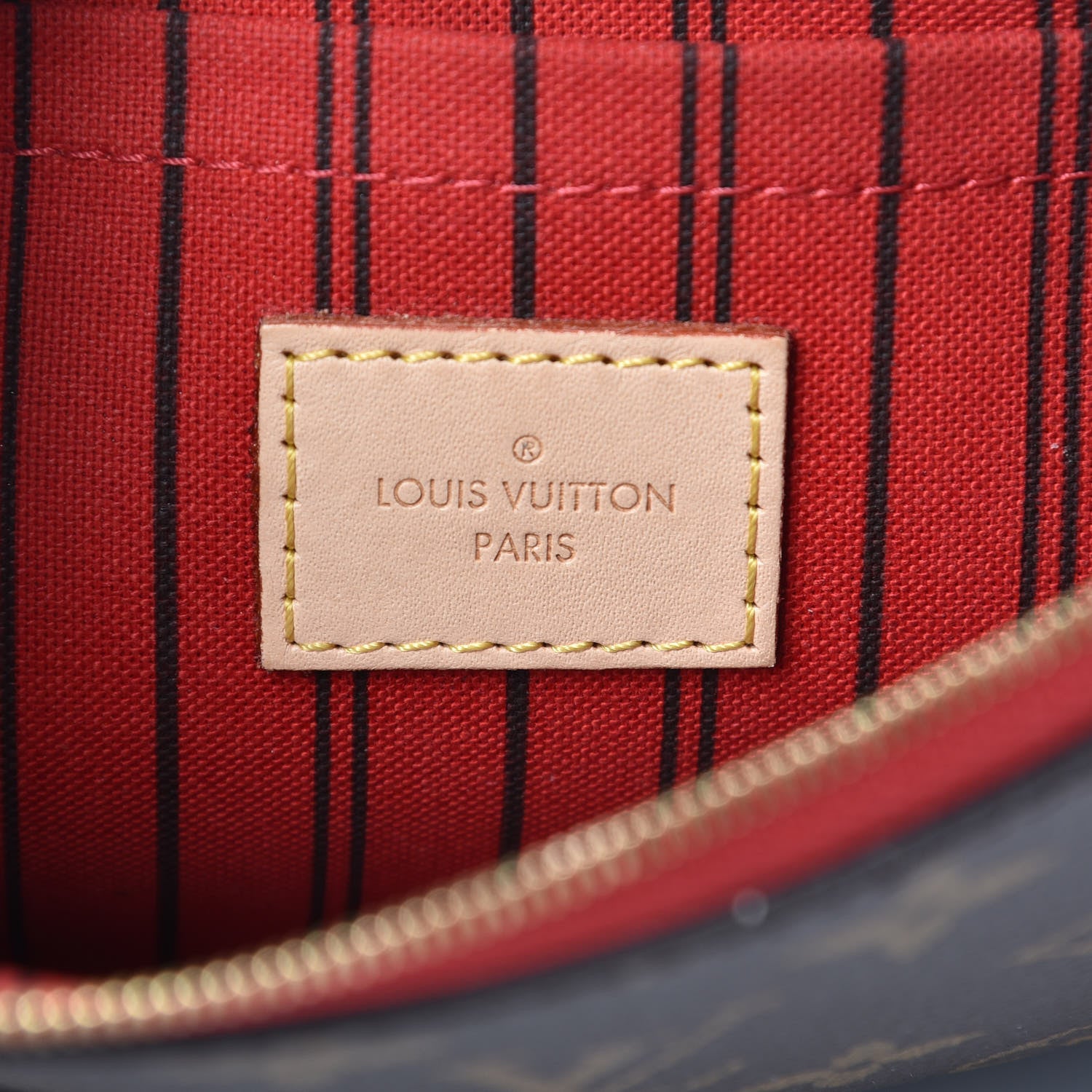 Louis Vuitton Monogram Neverfull MM GM Pochette Cherry 5 of 8