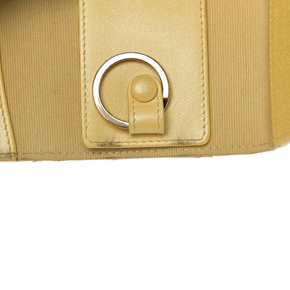 Chanel Iridescent Caviar Quilted Classic 4 Key Holder Wallet Yellow 10 of 11