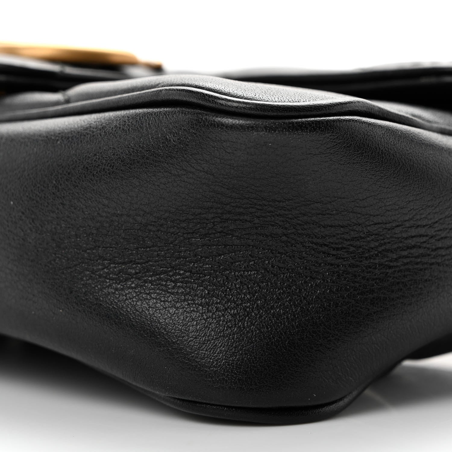 Gucci Calfskin Matelasse Super Mini GG Marmont Shoulder Bag Black 10 of 10