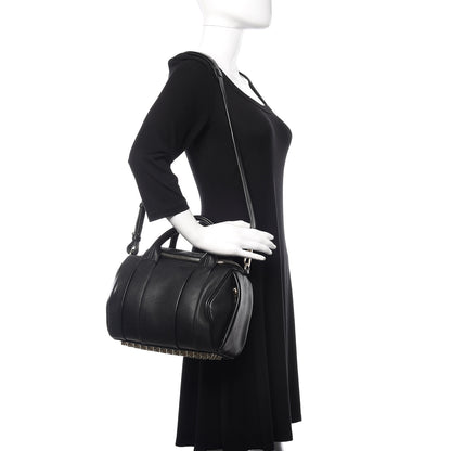 Alexander Wang Pebbled Lambskin Rockie Black Pale Gold Hardware 2 of 14