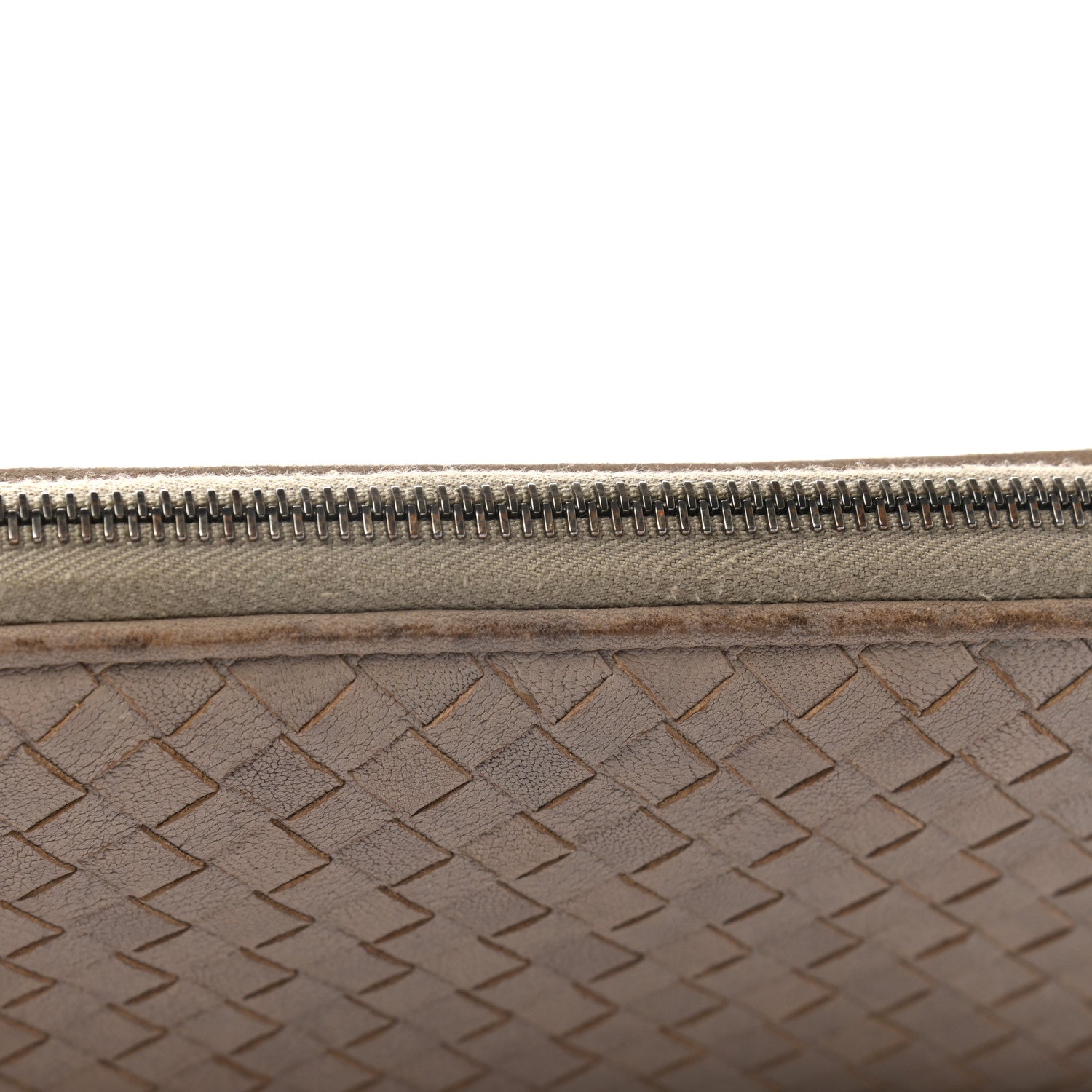 Bottega Veneta Nappa Intrecciato Zip Around Wallet Mink 10 of 10